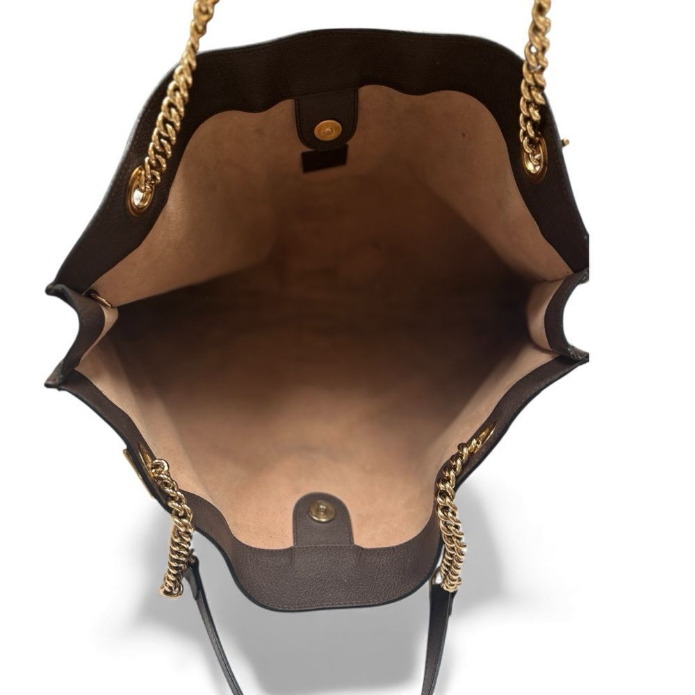 Gucci GG Supreme Monogram Large Rajah Chain Tote Beige - Picture 6 of 10